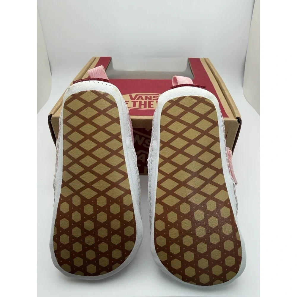 Infant Slip On Vans Checkered Powder Pink Size 2